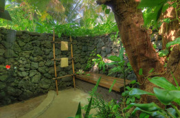 Fidji - Taveuni - Paradise Taveuni - Salle de bains extérieure