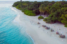 Maldives - Soneva Fushi - Dîner sur la plage