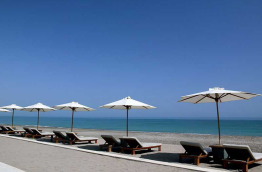 Oman - Muscat - The Chedi - Plage devant la piscine Serai