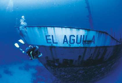 épave El Aquila au Honduras