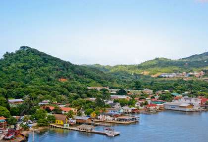 Port de la côte du Honduras