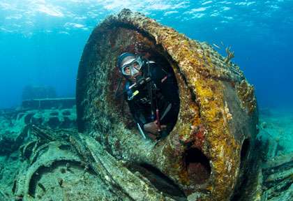 épave aux Bahamas