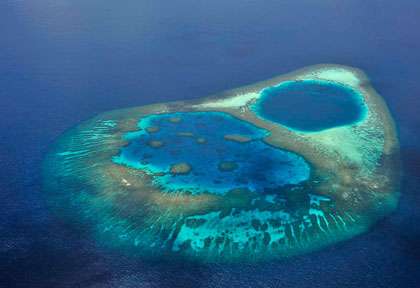 Atoll aux Maldives