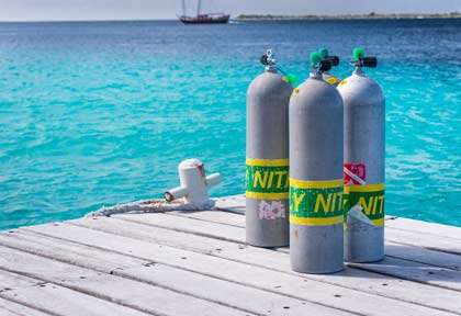 Bloc de plongée à Bonaire