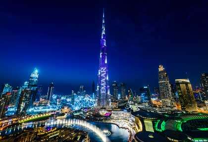 Burj Khalifa de nuit